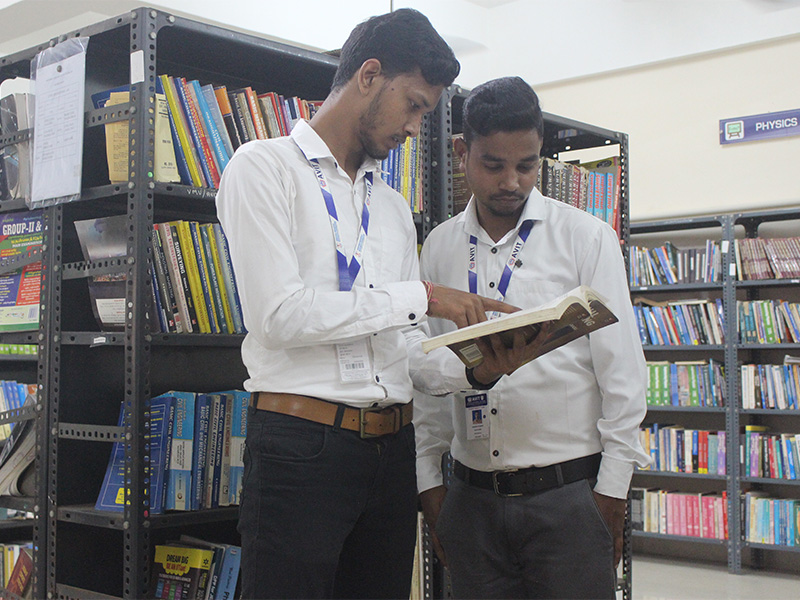 AVIT Student at Library