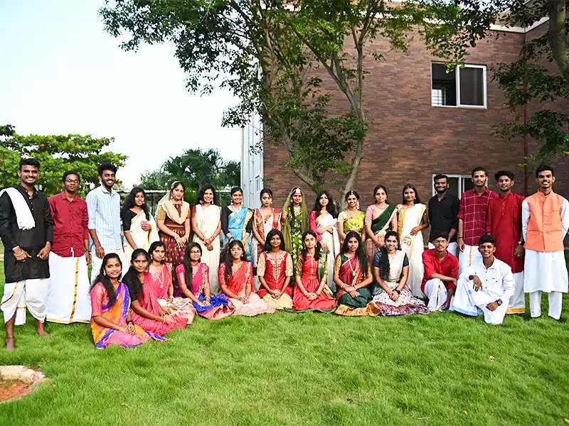 AVIT student with Traditional Wear