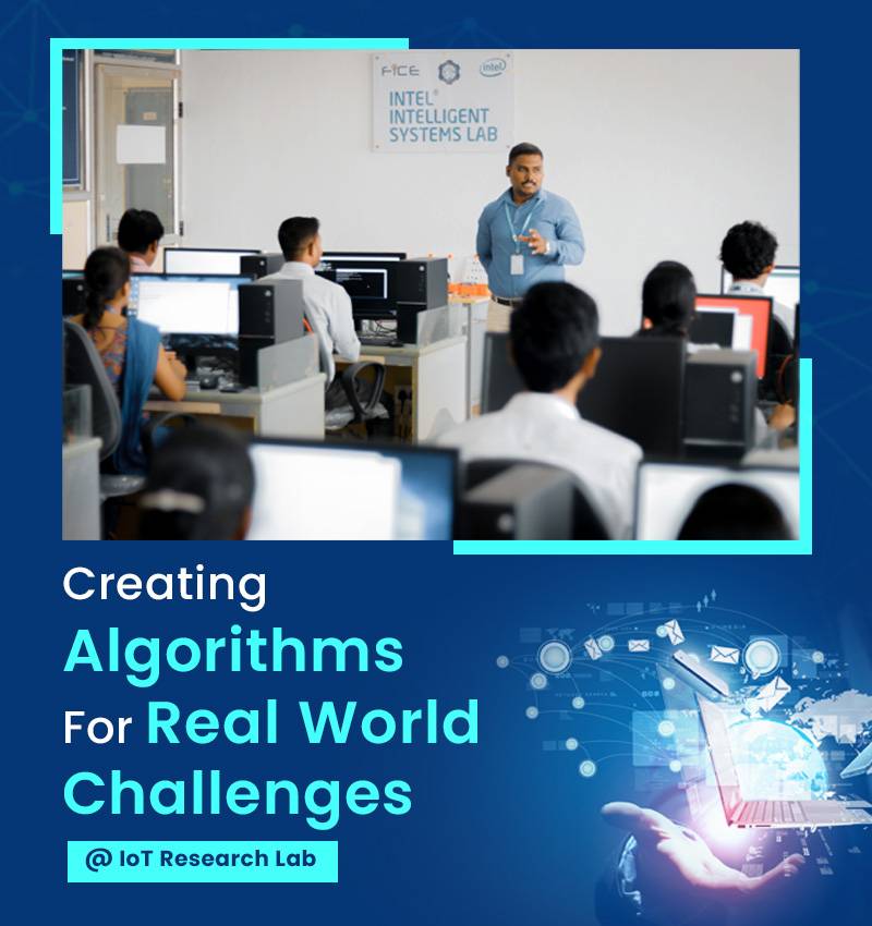 Staff teaching students